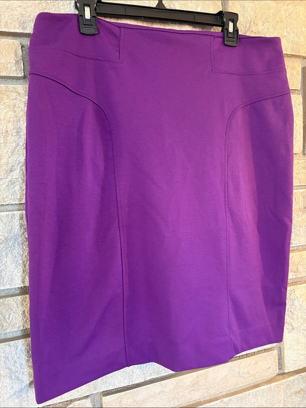 New York & Company Purple Pencil Skirt